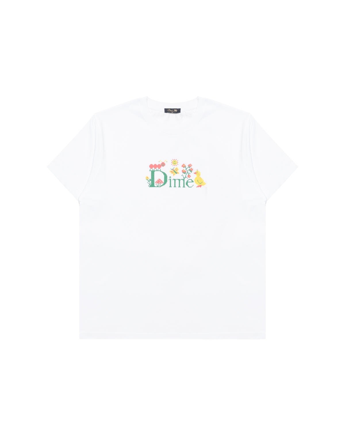 Dime Classic Cross Stitch T-Shirt | DIMESU2560WHT | AFEW STORE